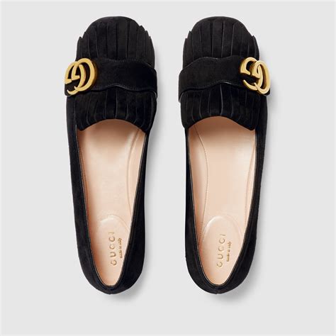 gucci suede ballet flats|gucci mary jane flats.